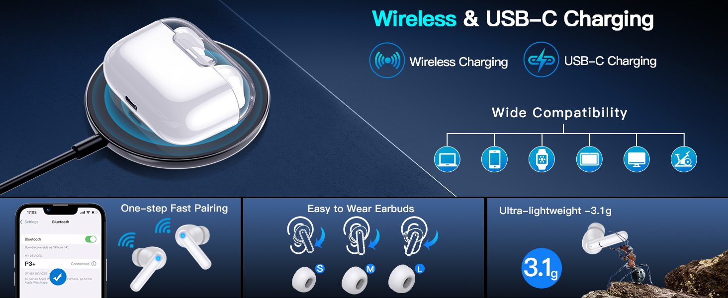 Wireless Ear Buds, Earbuds