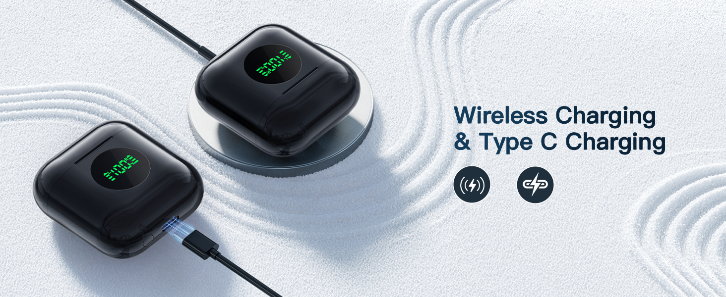 wireless charging earbuds