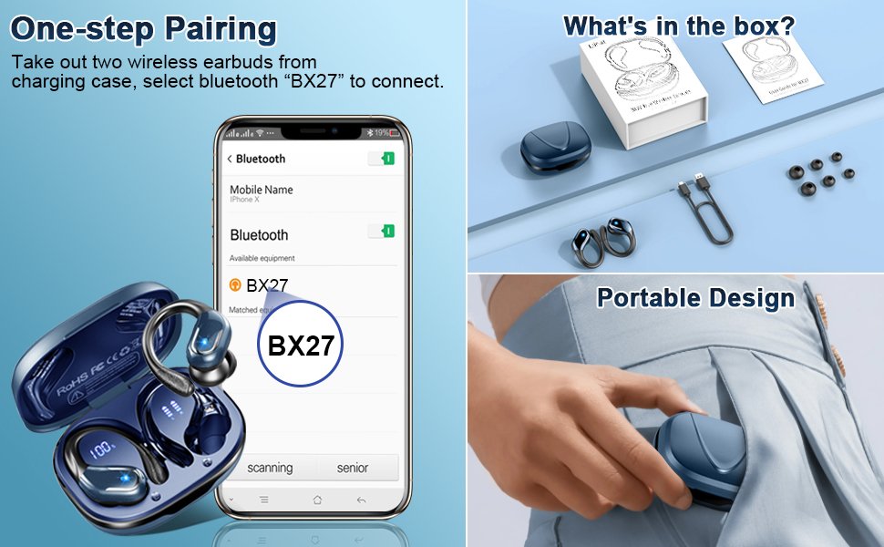 Over Ear bud with Earhooks